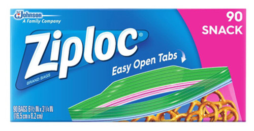 SC JOHNSON 71143 SMALL SNACK BAGS, 90-CT
