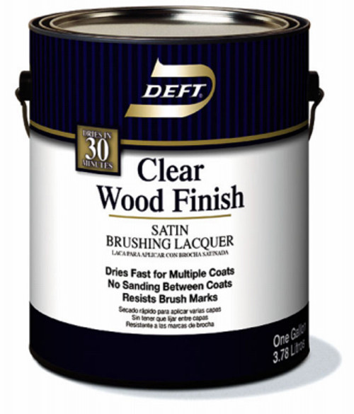 DEFT INC DFT017/01 WOOD FINISH, CLEAR SATIN, 1-GAL.