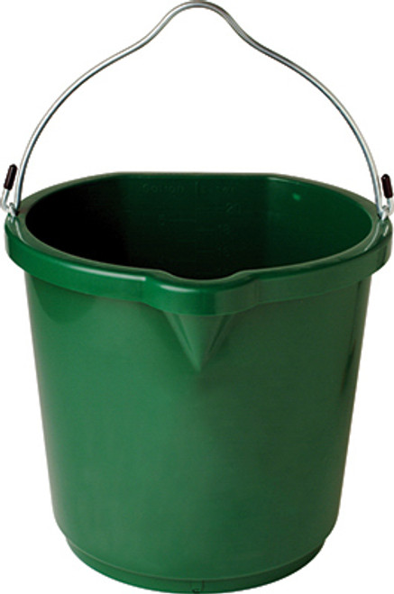 FARM INNOVATORS FB-120 HEATED BUCKET, FLAT BACK, 5-GALS.