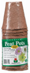 GREEN GARDEN PRODUCTS, LLC FR312B PEAT POT PACK, 3-IN. ROUND, 15-PK.