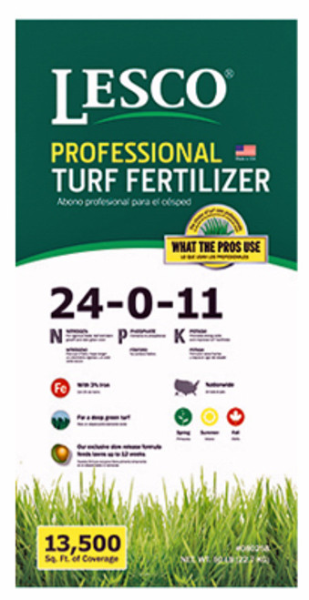 SITEONE LANDSCAPE SUPPLY LLC 080258 TURF FERTILIZER, 24-0-11 FORMULA, 50-LBS