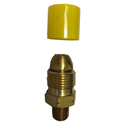 UNITED STATES HARDWARE G-110C RV PROPANE ADAPTER FITTING, BRASS, 1/4-I