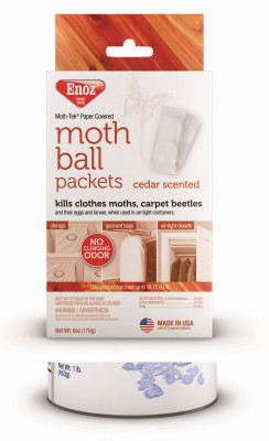 WILLERT HOME PRODUCTS E206.6T MOTH-TEK CEDAR SCENT MOTH PACKETS, 6-OZ.