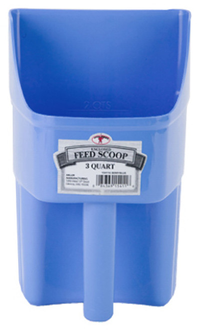 AMERICAN DISTRIBUTION & MFG CO 154116 FEED SCOOP, ENCLOSED, BERRY BLUE PLASTIC