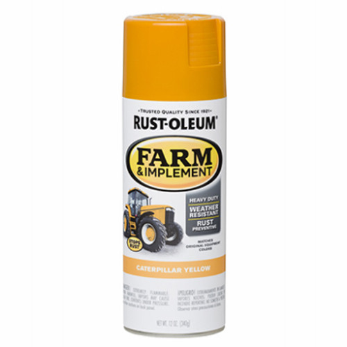 RUST-OLEUM 280140 SPRAY ENAMEL, CATERPILLAR YELLOW, 12-OZ.