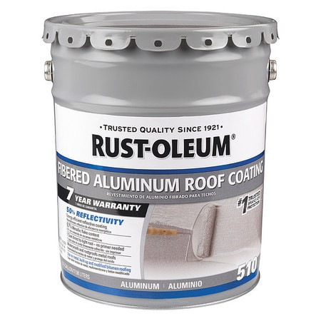 RUST-OLEUM 301997 COATING RF FIBERED ALUMN 5GAL 