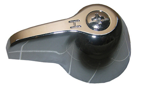 LARSEN SUPPLY CO., INC. HL-76P LEVER FAUCET HANDLE, HOT, SMALL, CHROME-