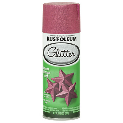 RUST-OLEUM 276287 SPECIALTY GLITTER SPRAY PAINT, BRIGHT PI