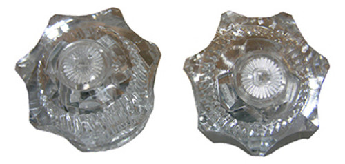 LARSEN SUPPLY CO., INC. HC-72 FIT-ALL HOT & COLD FAUCET HANDLE, CLEAR,