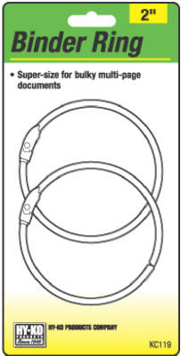 HY-KO PRODUCTS KC119 BINDER RING, 2-IN., 2-PK.