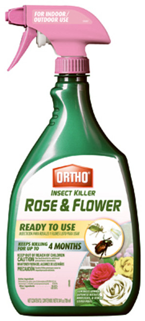 ROUNDUP 0345610 ROSE & FLOWER INSECT KILLER, 24-OZ. READ