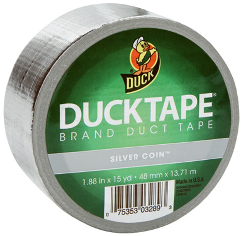 SHURTECH BRANDS 1303158 CHROME DUCT TAPE, 1.88-INCH X 15 YDS.