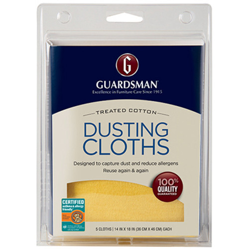 GUARDSMAN 462700 DUSTING CLOTHS, COTTON, 5-PK.