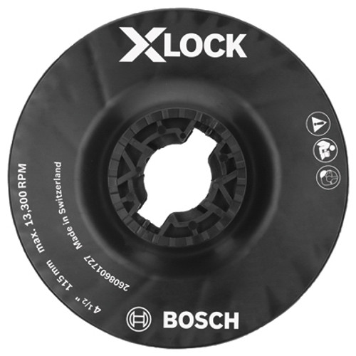 BOSCH POWER TOOLS MGX0450 X-LOCK BACKING PAD, MEDIUM HARNESS, 4.5- BOSCH POWER TOOLS MGX0450 X-LOCK BACKING PAD, MEDIUM HARNESS, 4.5-