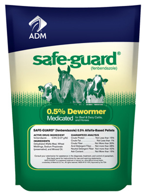 ADM ANIMAL NUTRITION 11124488 SAFE-GUARD DEWORMER, MULTI-SPECIES, 5-LB