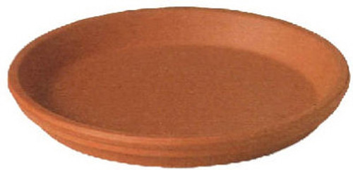 DEROMA M8240PZ CLAY PLANT SAUCER, NATURAL TERRA COTTA, 