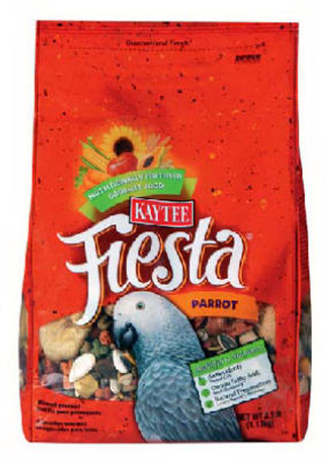 KAYTEE PET 100036930 FIESTA PARROT FOOD, 2.5-LBS.