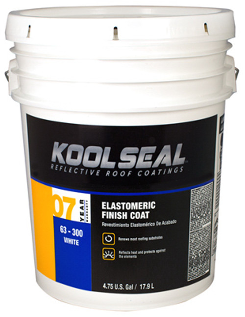 KST COATINGS KS0063300-20 WHITE ELASTOMERIC ROOF COATING , 4.75 GA