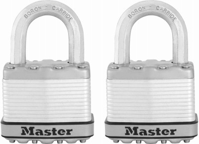 MASTER LOCK M5XTCCSEN MAGNUM.KEYED LAMINATED PADLOCKS, 2-PACK,
