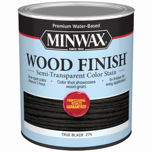 MINWAX 108500000 STAIN WOOD S/T TRUE BLACK