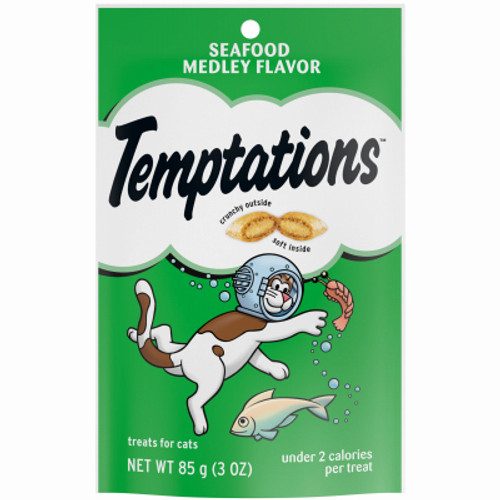 MARS PETCARE US INC 10162845 TEMPTATIONS CAT TREATS, SEAFOOD MEDLEY, 