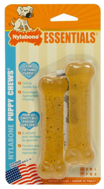 NYLABONE N101TPWXXX PUPPY TEETHING CHEW, 2-PK.