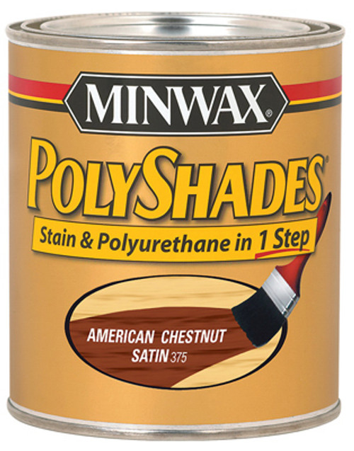 MINWAX 213754444 1/2-PT. AMERICAN CHESTNUT SATIN POLYSHAD MINWAX 213754444 1/2-PT. AMERICAN CHESTNUT SATIN POLYSHAD