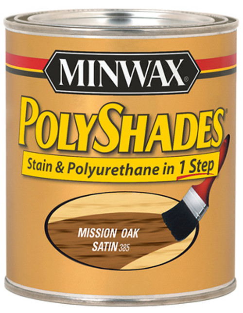 MINWAX 213854444 1/2-PT. MISSION OAK SATIN POLYSHADES WOO