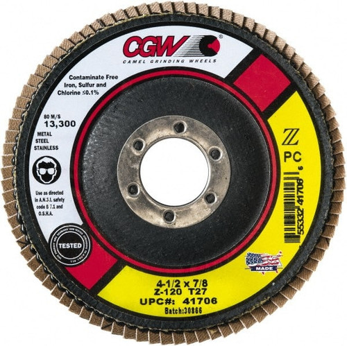 CGW ABRASIVES 41725 CGW - CAMEL GRINDING WHEELS Z POLY COTTO CGW ABRASIVES 41725 CGW - CAMEL GRINDING WHEELS Z POLY COTTO