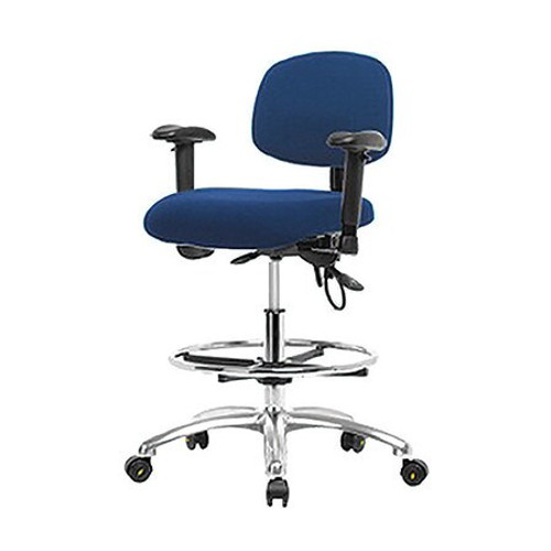 BLUE RIDGE ERGONOMICS BR-ESD-FMBCH-CR-T0-A1-CF-EC-ESDBLU ERGONOMIC CHAIR FABRIC BLUE