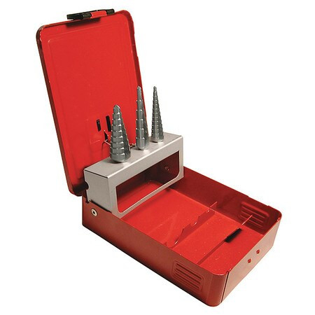 CLE-LINE C20325 3PC SET 1/8-3/4 DIA. STEP DRILL BRT