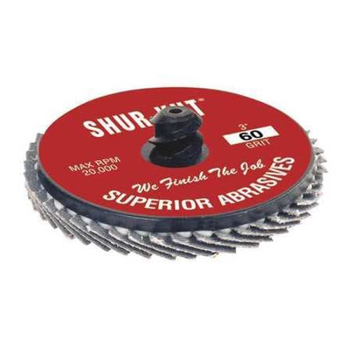 SUPERIOR ABRASIVES 37896 QC FLAP DISC ZIRC 2 TYPE R GRIT 40