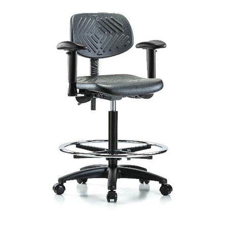 BLUE RIDGE ERGONOMICS BR-PHBCH-RG-T1-A1-CF-RC-BLK ERGONOMIC CHAIR POLYURETHANE BLACK