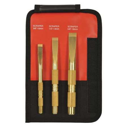 MAYHEW 67001 3 PC BRASS SCRAPER SET MAYHEW 67001 3 PC BRASS SCRAPER SET