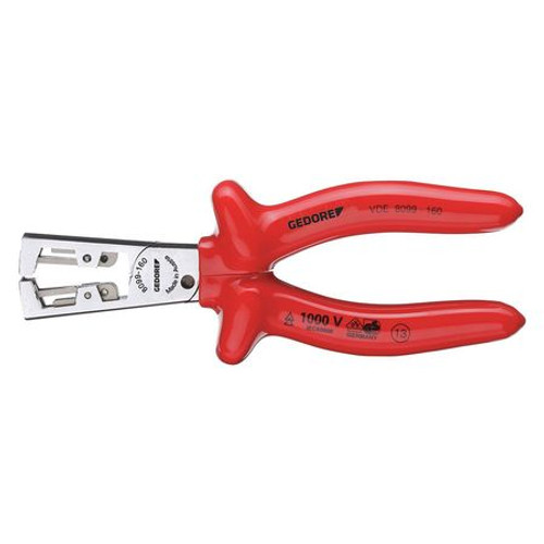 GEDORE VDE 8099-160 INSULATED STRIPPING PLIERS 6-1/2  GEDORE VDE 8099-160 INSULATED STRIPPING PLIERS 6-1/2