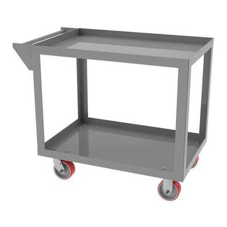 GREENE MANUFACTURING INC. SC-2362 CART,24"DX36"L,2 SHELF,RETAINER LIP