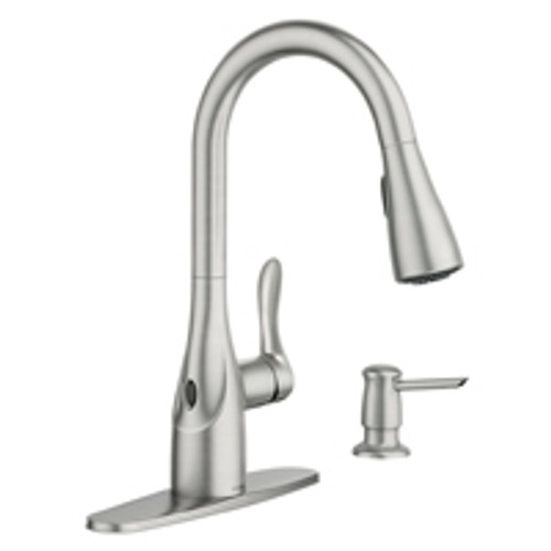 MOEN PRODUCTS 87087EWSRS FAUCET KTN P-DWN SS 15.33IN MOEN PRODUCTS 87087EWSRS FAUCET KTN P-DWN SS 15.33IN