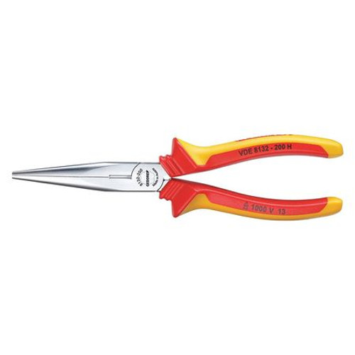GEDORE VDE 8132-200 H INSULATED NEEDLE NOSE PLIERS 8  GEDORE VDE 8132-200 H INSULATED NEEDLE NOSE PLIERS 8