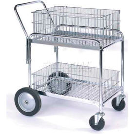 WESCO 272230 WIRE BASKET OFFICE CART,188949
