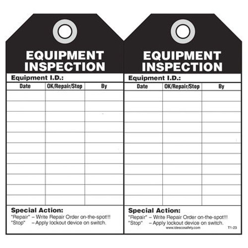 IDESCO KAT123AC EQUIPMENT INSPECTION TAG PK10