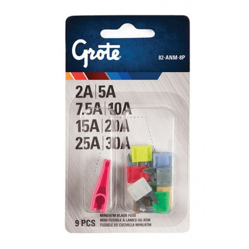 GROTE 82-ANM-8P MINI FUSE ASSORTMENT AND PULLER PK9