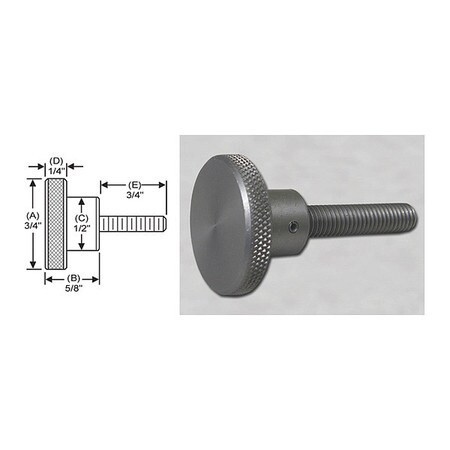S W MANUFACTURING WSS-013 KNRL KNOB STUD 1/4-20 3/4 DIA.