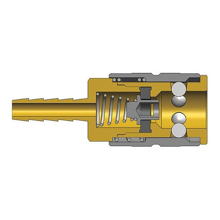 DIXON VALVE  COUPLING 3FS4 FSERIES MANUAL COUPLER 3/8 HOSE 1/2 ST