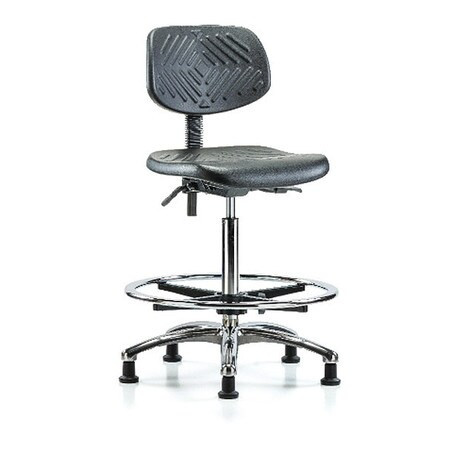 BLUE RIDGE ERGONOMICS BR-PHBCH-CR-T1-A0-CF-RG-BLK CLEANROOM TASK CHAIR POLYURETHANE BLACK