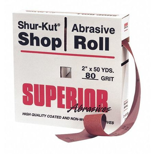 SUPERIOR ABRASIVES 26870 SHOP ROLL 3 X50 YD. A/O GRIT 80