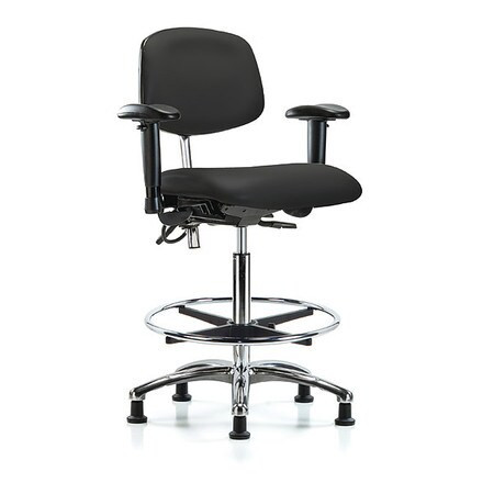 BLUE RIDGE ERGONOMICS BR-NECR-HBCH-CR-T1-A1-CF-EG-ESDBLK ERGONOMIC CHAIR UPHOLSTERED VINYL BLACK
