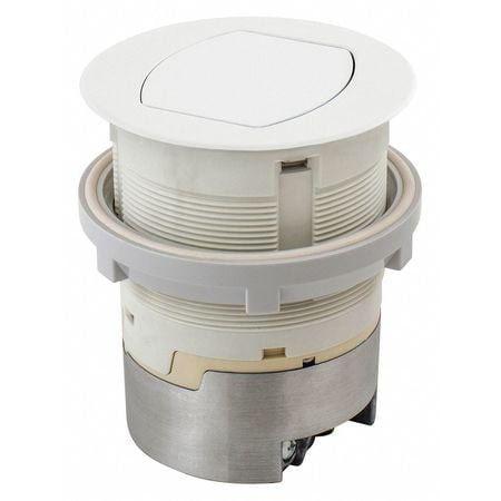 HUBBELL RCT201W KTCN CNTR RCPT FLUSH WHITE 15A KIT