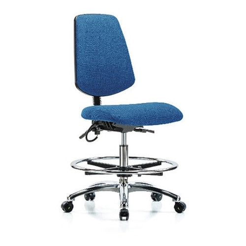 BLUE RIDGE ERGONOMICS BR-ESD-FMBCH-MB-CR-T0-A0-CF-EC-ESDBLU CLEANROOM TASK CHAIR FABRIC BLUE