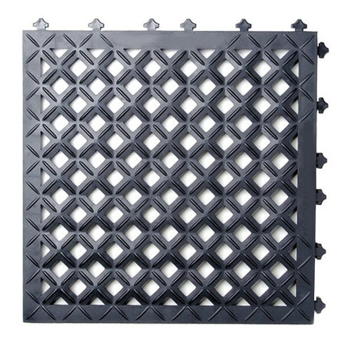 ERGO ADVANTAGE AM2-B DRAINAGE MAT,18" L,18" W,BLACK,PK10