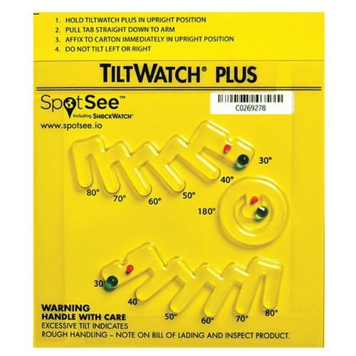 TILTWATCH 24114 TILT INDICATOR LABEL 30 DEG. PK50